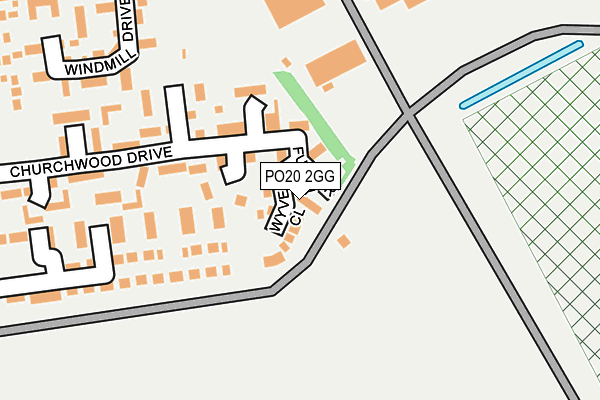 PO20 2GG map - OS OpenMap – Local (Ordnance Survey)