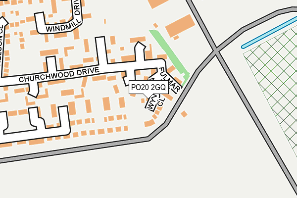 PO20 2GQ map - OS OpenMap – Local (Ordnance Survey)