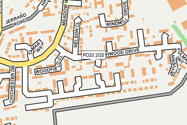 PO20 2GS map - OS OpenMap – Local (Ordnance Survey)