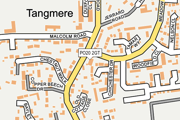 PO20 2GT map - OS OpenMap – Local (Ordnance Survey)