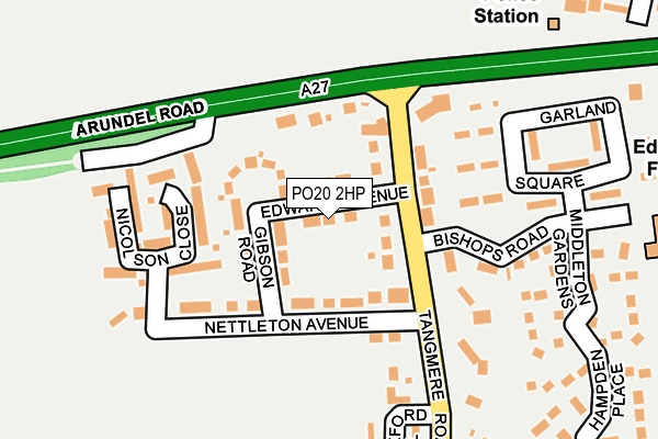 PO20 2HP map - OS OpenMap – Local (Ordnance Survey)