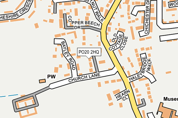 PO20 2HQ map - OS OpenMap – Local (Ordnance Survey)