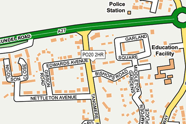 PO20 2HR map - OS OpenMap – Local (Ordnance Survey)