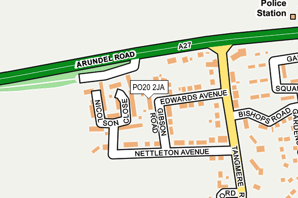 PO20 2JA map - OS OpenMap – Local (Ordnance Survey)