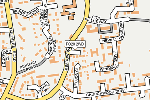 PO20 2WD map - OS OpenMap – Local (Ordnance Survey)