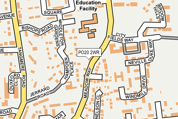 PO20 2WR map - OS OpenMap – Local (Ordnance Survey)