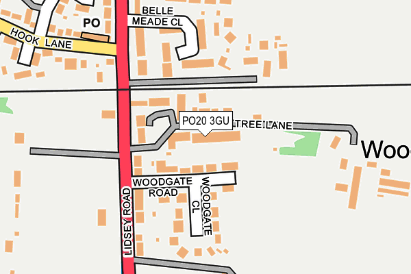 PO20 3GU map - OS OpenMap – Local (Ordnance Survey)