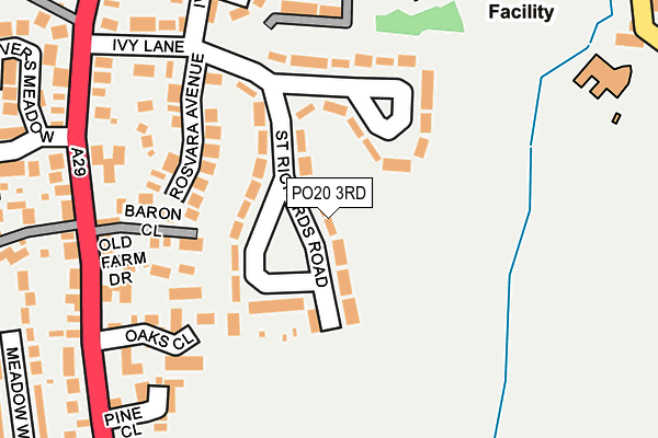 PO20 3RD map - OS OpenMap – Local (Ordnance Survey)