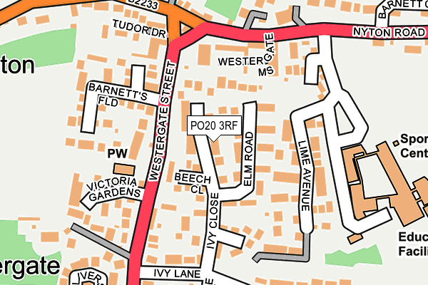 PO20 3RF map - OS OpenMap – Local (Ordnance Survey)