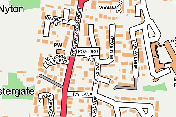 PO20 3RG map - OS OpenMap – Local (Ordnance Survey)