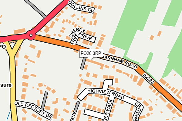 PO20 3RP map - OS OpenMap – Local (Ordnance Survey)