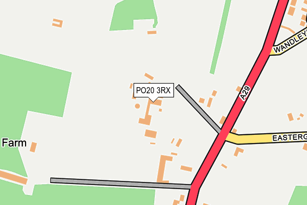 PO20 3RX map - OS OpenMap – Local (Ordnance Survey)