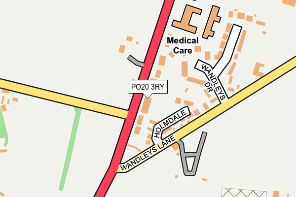 PO20 3RY map - OS OpenMap – Local (Ordnance Survey)