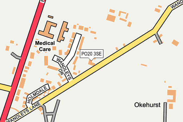 PO20 3SE map - OS OpenMap – Local (Ordnance Survey)