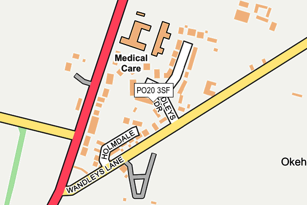 PO20 3SF map - OS OpenMap – Local (Ordnance Survey)