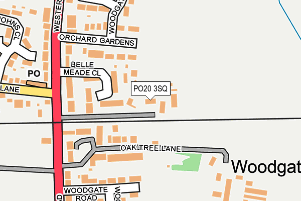 PO20 3SQ map - OS OpenMap – Local (Ordnance Survey)