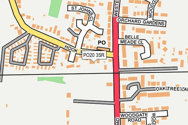 PO20 3SR map - OS OpenMap – Local (Ordnance Survey)