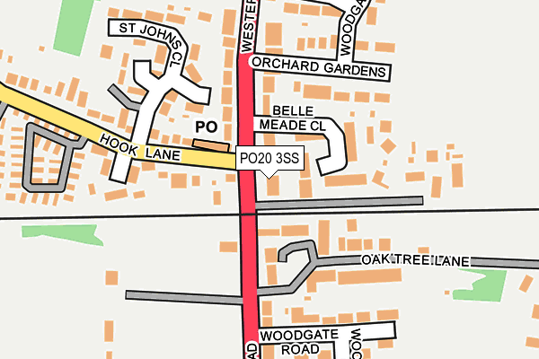 PO20 3SS map - OS OpenMap – Local (Ordnance Survey)