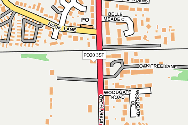 PO20 3ST map - OS OpenMap – Local (Ordnance Survey)