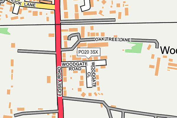 PO20 3SX map - OS OpenMap – Local (Ordnance Survey)