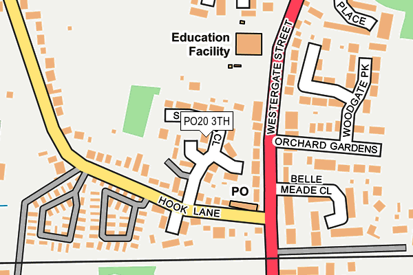 PO20 3TH map - OS OpenMap – Local (Ordnance Survey)