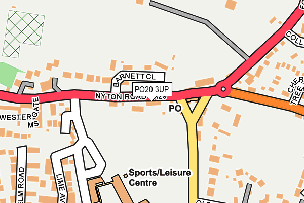 PO20 3UP map - OS OpenMap – Local (Ordnance Survey)
