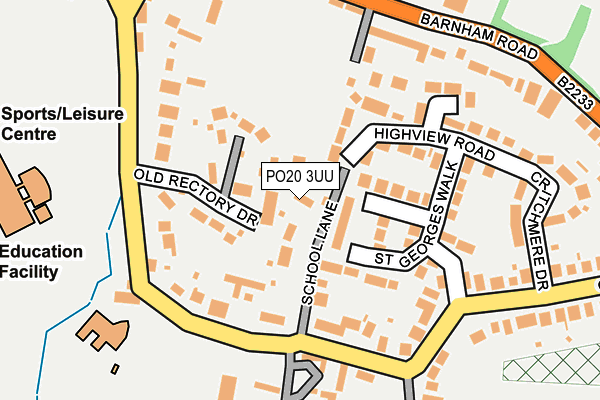 PO20 3UU map - OS OpenMap – Local (Ordnance Survey)