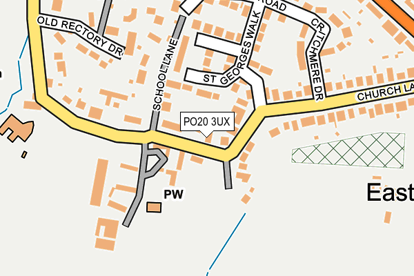 PO20 3UX map - OS OpenMap – Local (Ordnance Survey)