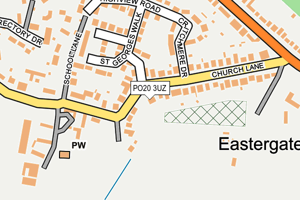 PO20 3UZ map - OS OpenMap – Local (Ordnance Survey)