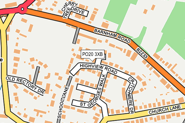 PO20 3XB map - OS OpenMap – Local (Ordnance Survey)