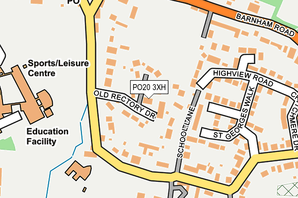 PO20 3XH map - OS OpenMap – Local (Ordnance Survey)