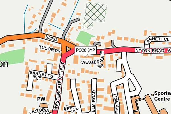 PO20 3YP map - OS OpenMap – Local (Ordnance Survey)