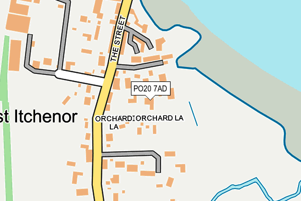 PO20 7AD map - OS OpenMap – Local (Ordnance Survey)