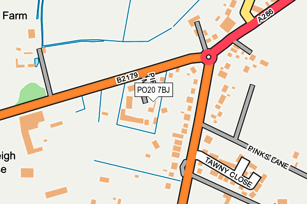 PO20 7BJ map - OS OpenMap – Local (Ordnance Survey)
