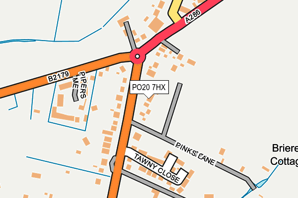 PO20 7HX map - OS OpenMap – Local (Ordnance Survey)