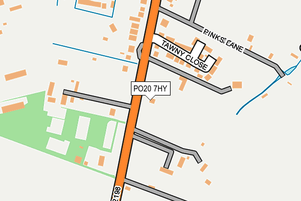 PO20 7HY map - OS OpenMap – Local (Ordnance Survey)