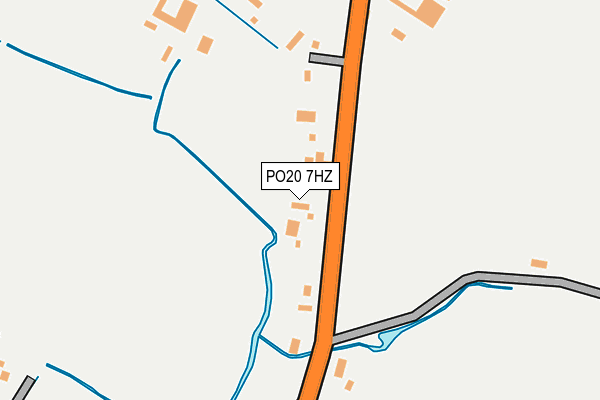 PO20 7HZ map - OS OpenMap – Local (Ordnance Survey)