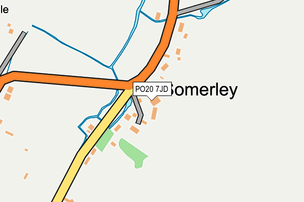 PO20 7JD map - OS OpenMap – Local (Ordnance Survey)