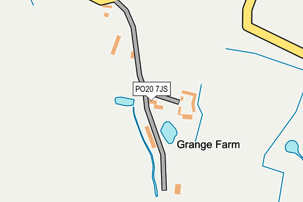 PO20 7JS map - OS OpenMap – Local (Ordnance Survey)