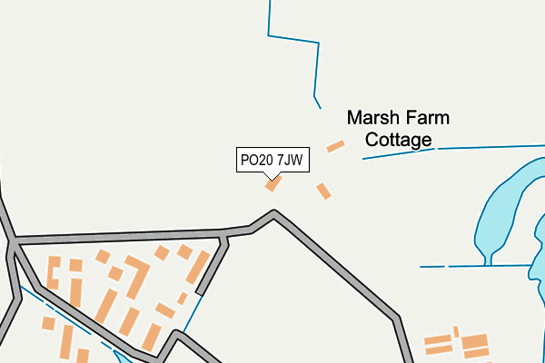 PO20 7JW map - OS OpenMap – Local (Ordnance Survey)