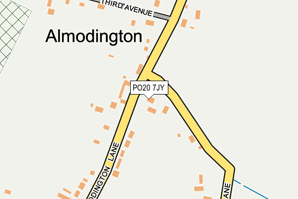 PO20 7JY map - OS OpenMap – Local (Ordnance Survey)