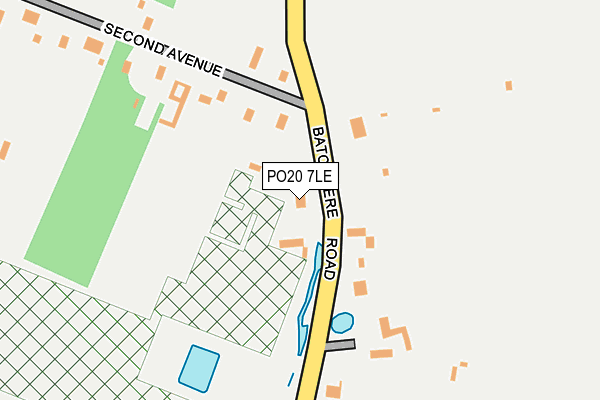 PO20 7LE map - OS OpenMap – Local (Ordnance Survey)