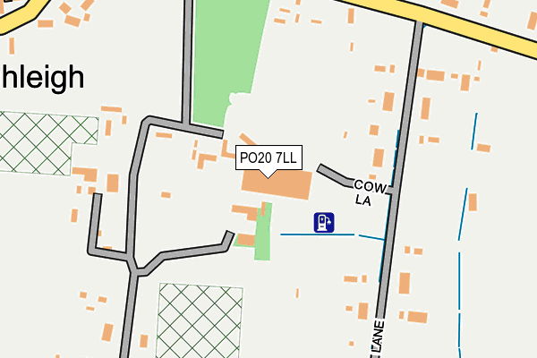 PO20 7LL map - OS OpenMap – Local (Ordnance Survey)