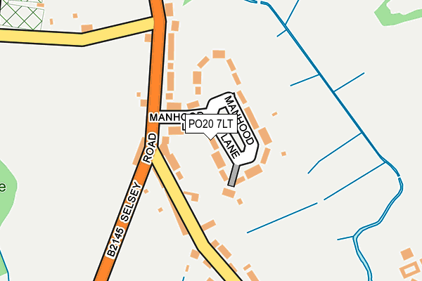 PO20 7LT map - OS OpenMap – Local (Ordnance Survey)