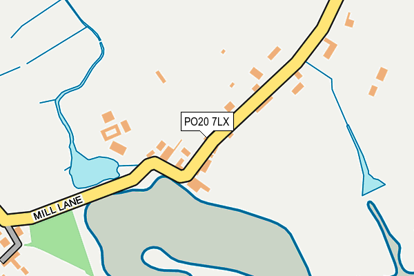 PO20 7LX map - OS OpenMap – Local (Ordnance Survey)