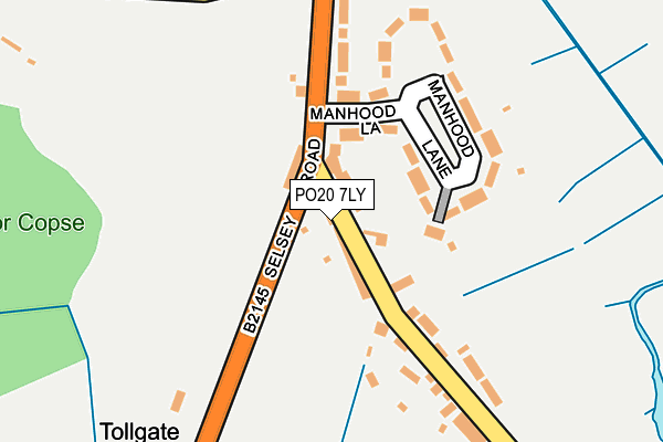 PO20 7LY map - OS OpenMap – Local (Ordnance Survey)