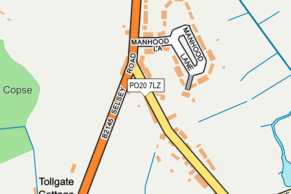 PO20 7LZ map - OS OpenMap – Local (Ordnance Survey)