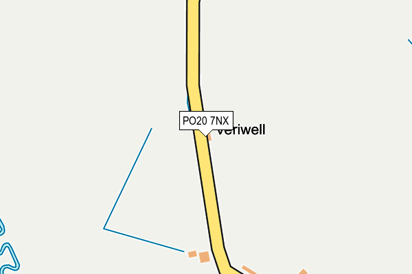 PO20 7NX map - OS OpenMap – Local (Ordnance Survey)