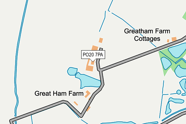 PO20 7PA map - OS OpenMap – Local (Ordnance Survey)