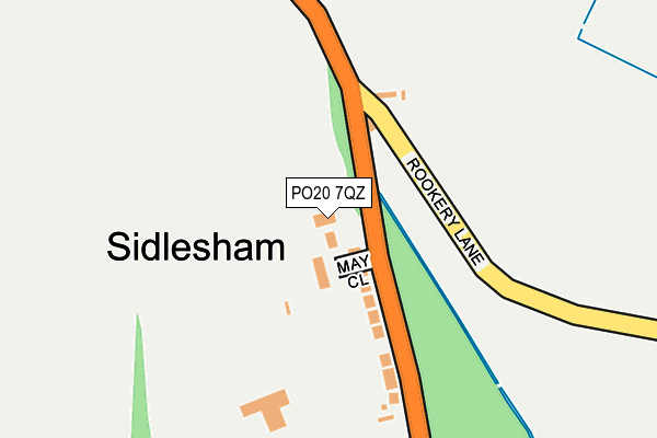 PO20 7QZ map - OS OpenMap – Local (Ordnance Survey)